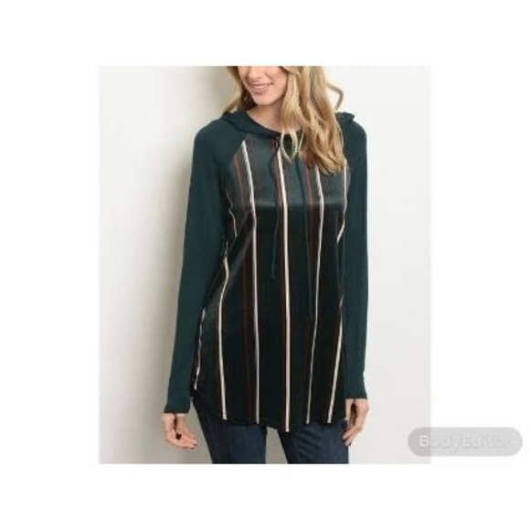 Hunter Green Hoodie Top S - Picture 11 of 12